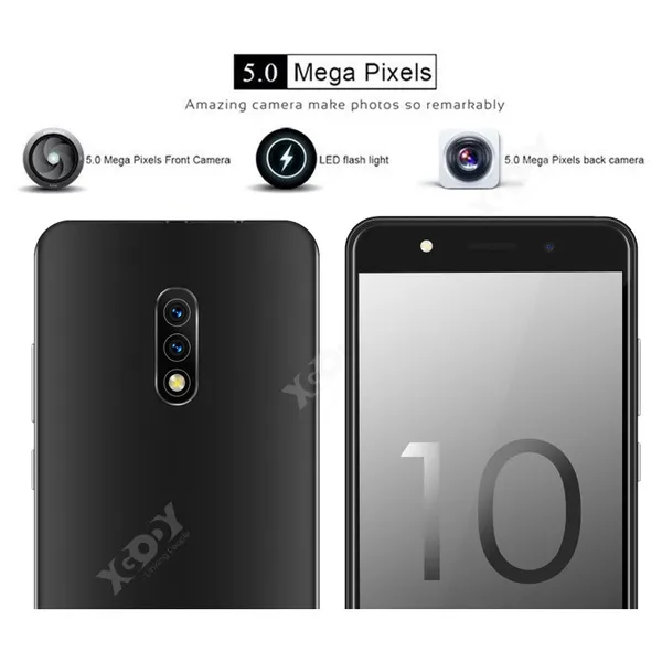 Mate 10 5.0-Inch XGODY Android 8.1 Smartphone 3G WCDMA Dual SIM WIFI GPS Mobile Phone