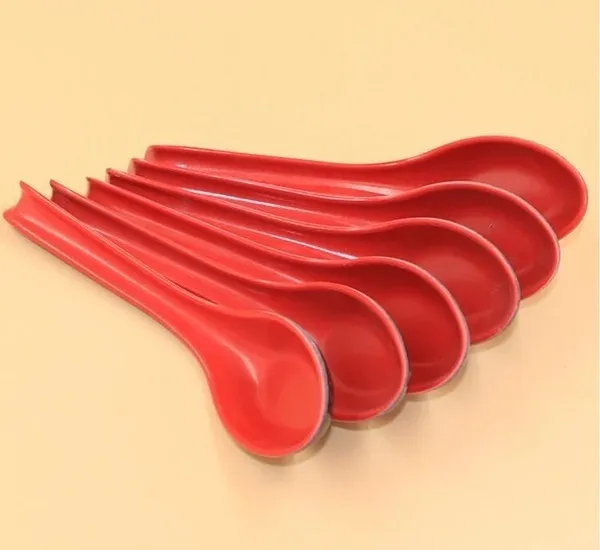 2pcs/set Home Plastic Bowl Soup Honey Porridge Spoon Flatware Japanese Tableware Spoons