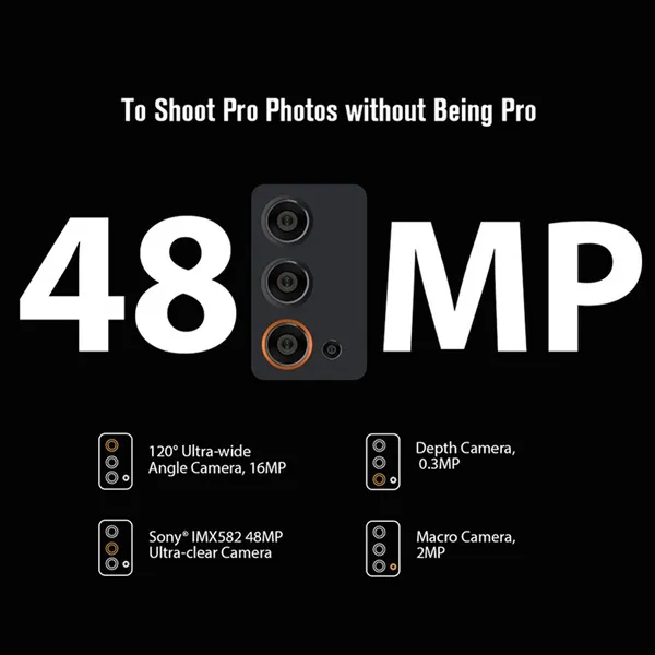Blackview BV9900E Rugged Phone Helio P90 6GB+128GB Android 10 Smartphone 4380mAh 6.21 Inch AMOLED 48MP Camera NFC IP68 Waterproof Mobile Phone