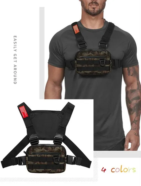 4 Colors Sports Waist Bag Multi-Function Outdoor Tactical Backpack Running Training Mobile Phone Waterproof Bag
