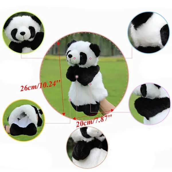 Panda Hand Puppet Baby Kids Plush Doll Educational Toys Preschool Kindergarten VIN