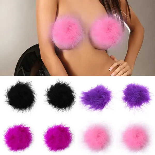 Sexy Erotic Toys Women Lingerie Sequin Tassel Breast Bra Nipple Cover Stickers PHO
