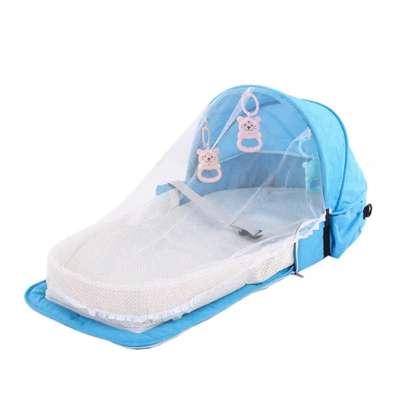 Baby Bed Travel Sun Protection Mosquito Net Foldable Infant Sleeping Basket WIS