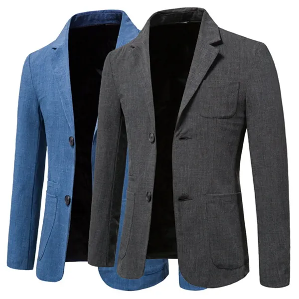 New men's suit jacket solid color men's large size suit jacket European and American two-button men's suit jacket