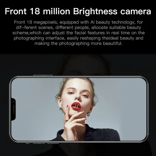 2020 New 6.1inch Full screen i12 Pro MAX Smartphone 12GB+512GB Face Unlock 4G 5G Dual SIM Cards
