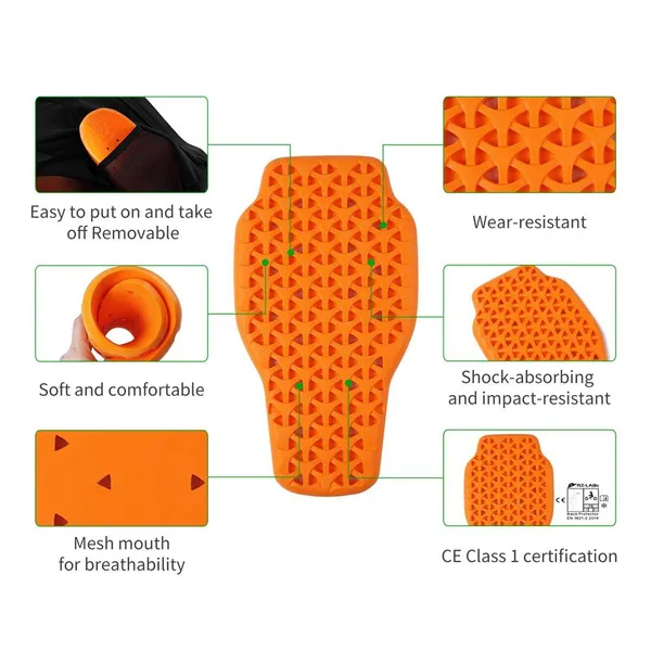 WOSAWE Adults Motorcycle Outdoor Sports Protective Guards Back/Shoulder Protectors Knee Elbow Pads Body Joint Protection Gears Set