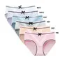 Female ice silk seamless panties low battery Funny print pattern mid-waist briefs Graphene panties with cotton bottom crotch Valentine's Day present couple gift couple game