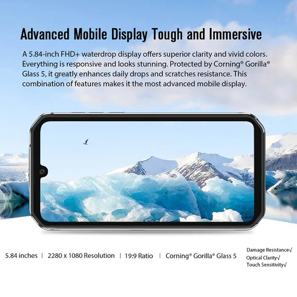 Blackview BV9900E Rugged Phone Helio P90 6GB+128GB Android 10 Smartphone 4380mAh 6.21 Inch AMOLED 48MP Camera NFC IP68 Waterproof Mobile Phone