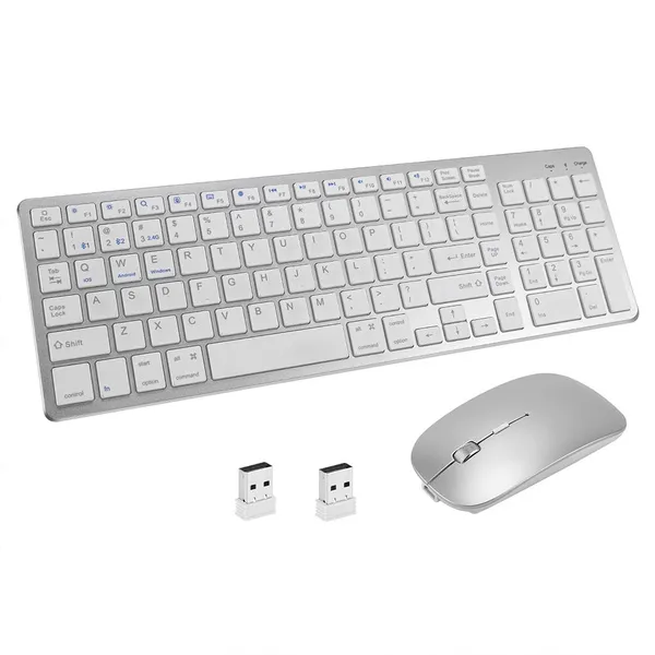 Dual-mode RGB Wireless Keyboard and Mouse Combo Sleek Design Bluetooth-compatible3.0 5.0 USB Wireless Dual-mode Office MAK