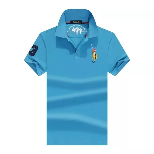 11 Colors Men's Polo Shirts Casual Short Sleeve Polo Shirt Men Fashion Embroidery Business Men's Clothing Thin Summer Polo Shirt Men