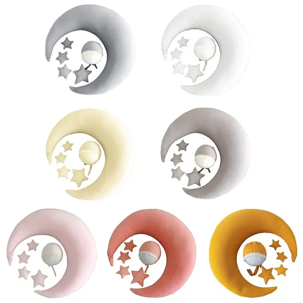 Baby Hat Posing Beans Moon Pillow Stars Set Newborn Photography Props Infants Photo Shooting Accessories COO