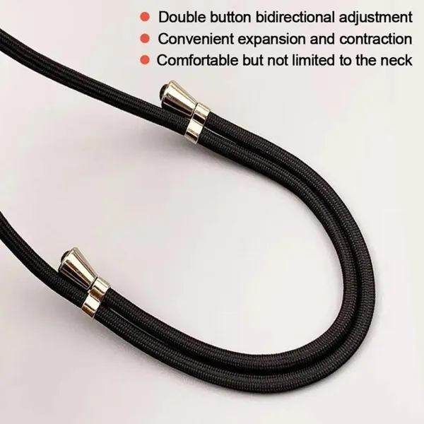 Multifuctional Mobile Phone Lanyards Adjustable Colorful Neck Straps Anti-lost Crossbody Phone Hanging Cord Clip with Tether Tabs Patch