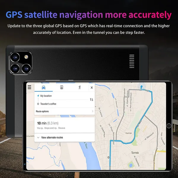 8.1 Inch 10 Core WiFi Tablet PC Android 11.0 System 2560X1600 Dual SIM Dual Camera Rear 32 MP Tablet RAM 12GB+ROM 512GB Tablet PC