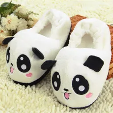 Mignon Yeux Panda Femmes Pantoufles Belle Cartoon Indoor Accueil Soft Shoes GOO