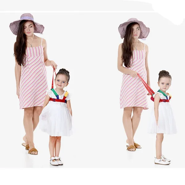 Adjustable Safety Baby Kids Safety Walking Learning Assistant Leashes Child Nylon Leash Anti Lost Wrestling Wrist Harness Traction Lead Rope Protector