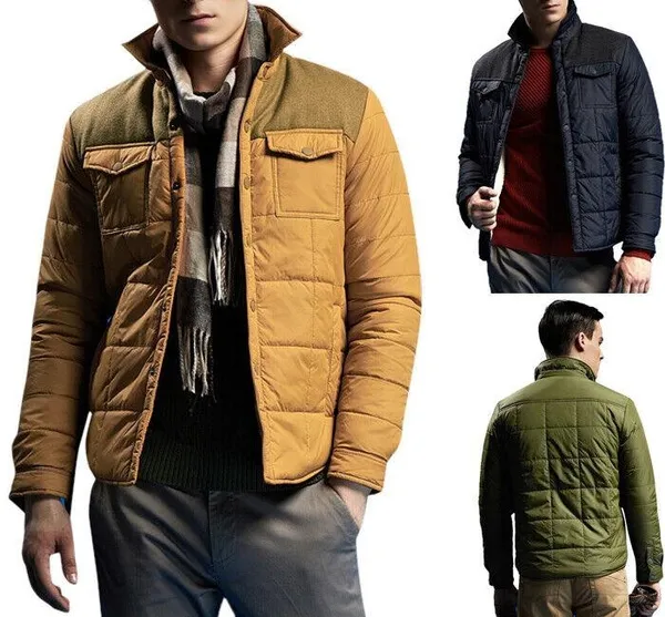 Mens Jackets Coats Parka Buttons Up Light Weight Trench Windproof Luxury Jackets