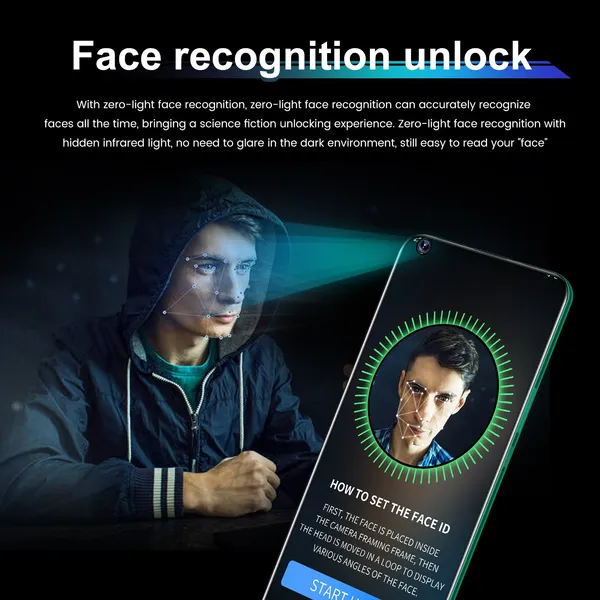 Hot Sale Galaxy S20+ Pro 5G Smartphone 7.2 inch Full Screen with 32 Million HD Rear Cameras 12+512GB Large Memory Support Face Recognition Fingerprint Unlock Smart Mobile Phone