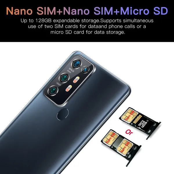 Galaxy Note30 Ultra 5G Android OS 10.0 System Support Face/Fingerprint Recognition Cell Phones Unlocked Global Version Smartphone