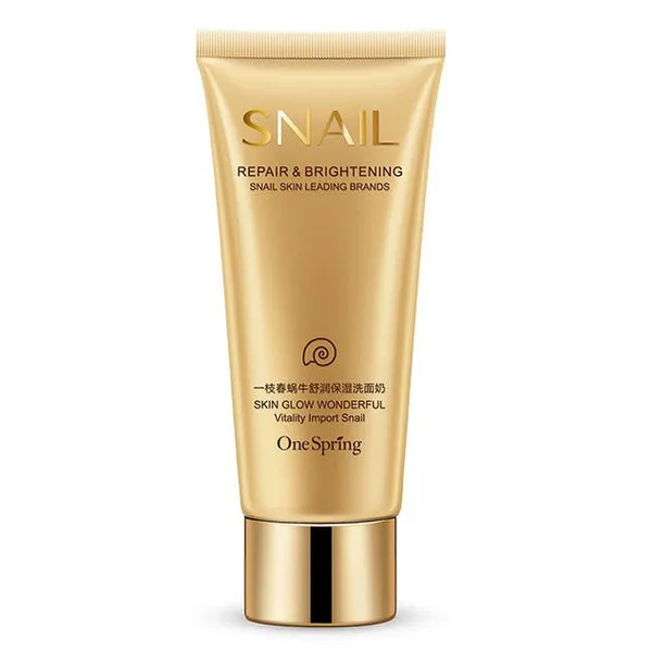 Newest HOT Snail Essence White Washing Cream Moisturizing Facial Foam Cleanser 100g