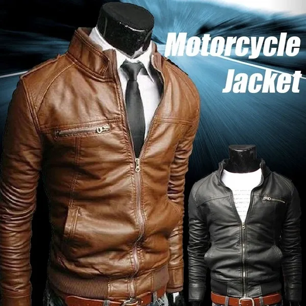 2018 New Men Leather Jackets High Quality Motorcycles Businessmen Casual Fashion Military Tactical Jacket