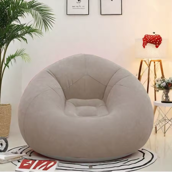 1pc inflatable bean bag sofa - foldable, easy to carry, soft and comfortable inflatable lounge chair, suitable for outdoor/indoo