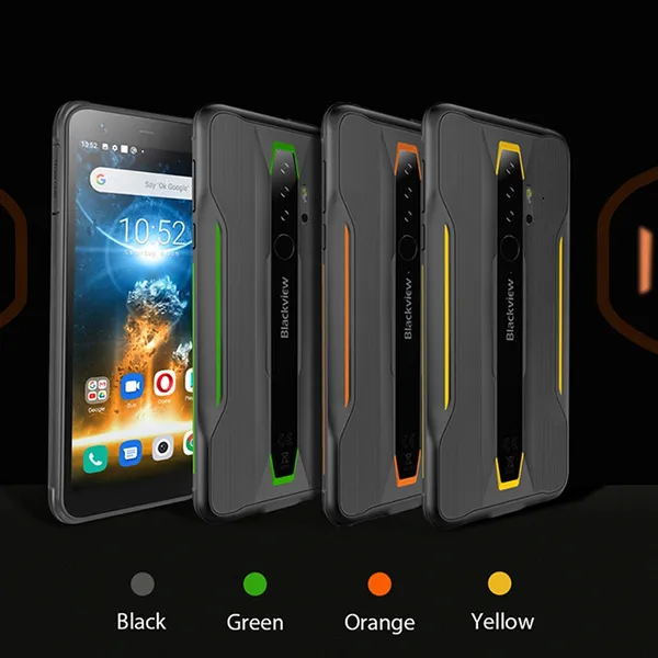 Blackview BV6300 Pro Rugged Phone Helio P70 Octa Core 6GB+128GB 4380mAh Android 10.0 Smartphone16MP+13MP NFC IP68 Waterproof Mobile Phone