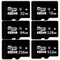 Micro SD Card SDHC Standard TF Advanced Flash Memory 16GB/32GB/64GB/128GB/256GB/512GB Real C10 For Android iphone Smartphone DVR