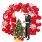 24 Inch Christmas Balloon Christmas Cane Aluminum Film Balloon Christmas Party New Year Decoration Children's Gift