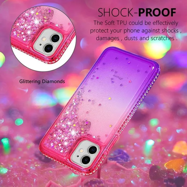 Side diamond Case Cover For iPhone 5 5S SE 6 6S Plus 7 7Plus 8 8Plus X Xs XsMax 11 Pro Max / For LG Stylo 4 5 Plus / For Samsung Galaxy / For Huawei / For Motorola Moto / For XiaoMi RedMi / For Google