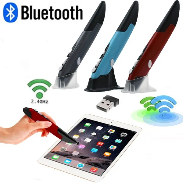 2.4G Wireless Mouse Pen Personality Creative Vertical Pen-Shaped Stylus Battery Mouse Suitable For PC And Laptop Mice