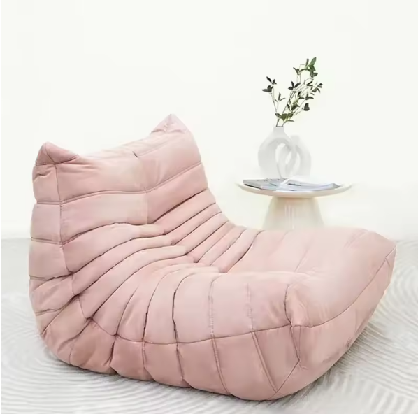 Caterpillar Lazy Sofa Velvet Small House Living Room Bedroom Store Balcony Sponge Sofa Lounge Chair Sofas for Living Room