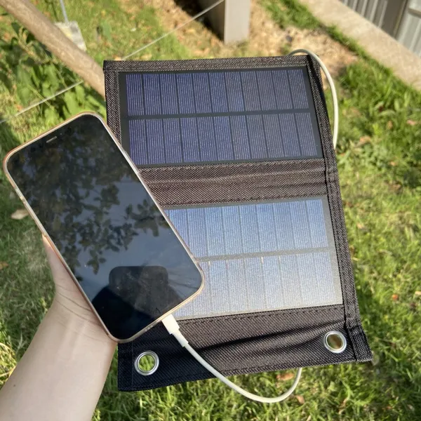 Tragbare 5.5V 2pcs/3pcs Solar Panel Solar Ladegerät Solar Panel Wasserdichte Faltbare Solar Power Bank Für Auto Batterie Handy Im Freien Wandern