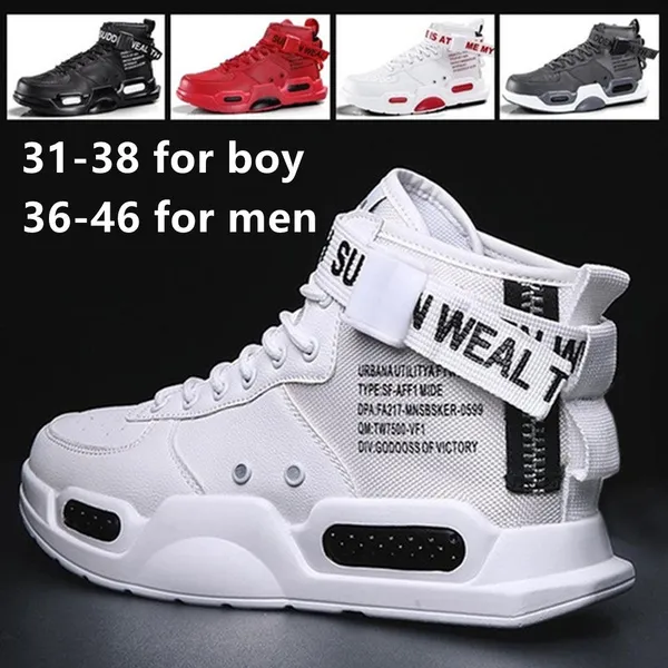 Men's Trend High-tops Sneakers Fashion Basketball Sports Shoes Popular Outdoor Casual Boots