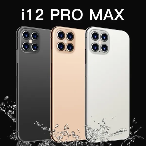 2020 New 6.1inch Full screen i12 Pro MAX Smartphone 12GB+512GB Face Unlock 4G 5G Dual SIM Cards