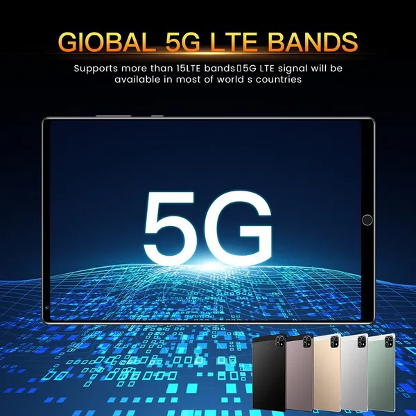 8.0 Inch 12 Core WiFi Tablet PC Android 12.0 System Dual SIM Dual with Camera 16MP+32MP Tablet RAM 12GB+ROM 640GB Tablet PC