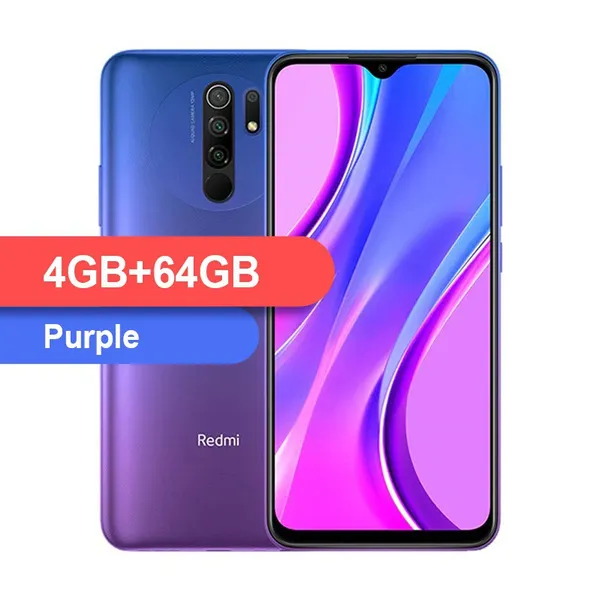 Global Version Xiaomi Redmi 9 4GB 64GB Smartphone Helio G80 Octa Core 13MP Quad Camera 6.53" FHD+ Display 5020mAh