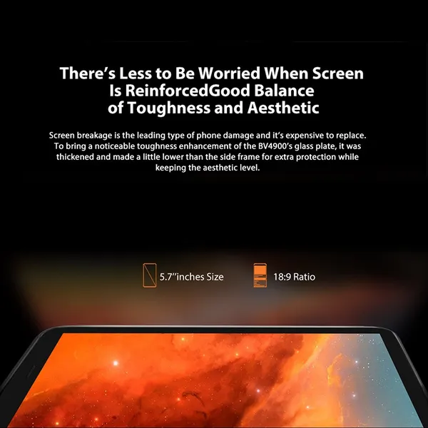 Blackview BV4900 Rugged Phone MT6761V/WE 5580mAh Android 10 Smartphone 3GB+32GB 5.7 inch 8.0MP+5.0MP NFC IP68 Waterproof Mobile Phone