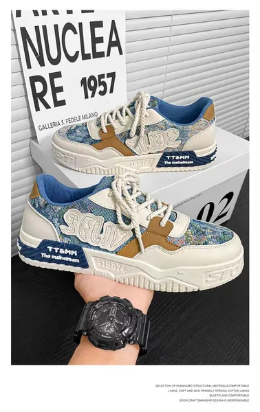 Men's Fashion Casual Shoes Outdoor Boat Shoes Skateboard Shoes 2 Colours EU 39~44