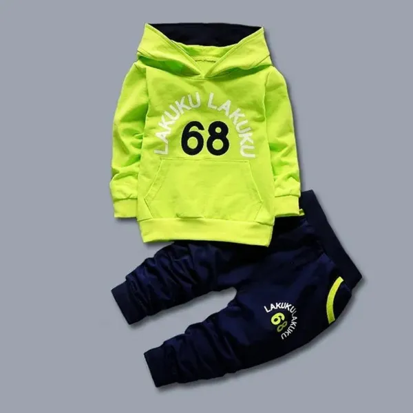 Fashion Infant Kids Baby Boys Clothing Sets Toddler Sports Casual Cotton Hoodies Outfits