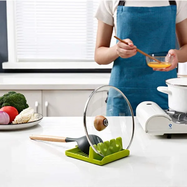 Stainless Steel Hotel Restaurant Colander Spoon Vertical Rack Kitchen Utensils Storage Rack Spoon Chopsticks Rest Lid Holder