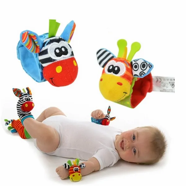 New Fashion Baby Infant Soft Toy Wrist Rattles/Sock Rattles