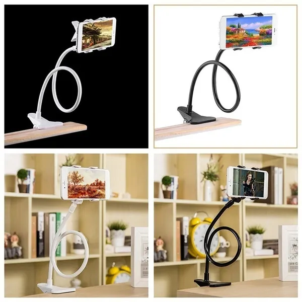 Universal Lazy Bed Desktop Car Stand Mount Long Arm Holder For Cell Phone