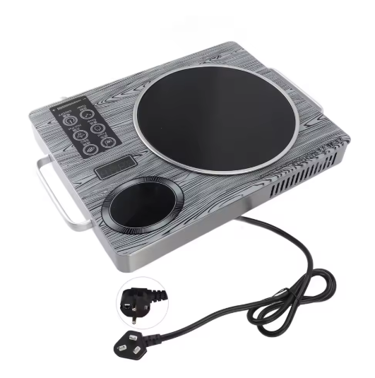 Electric Induction Cooker Touch Control Single Burner Ceramic Infrared Heating Plate 4h Timer Adjustable 26 Speeds 3500W