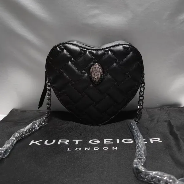 London Kurt Geiger Bag Luxury Designer Chain Shoulder Bags Fashion Heart-shaped Handbags in Black Top Quality Portable Cross Body Eagle Head Hot Selling Mini Purse