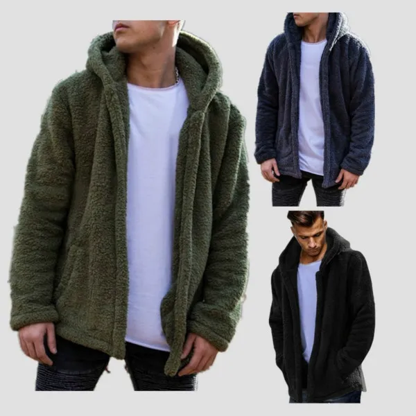New Men's Thickened Sport Casual Coat Hoodie Men