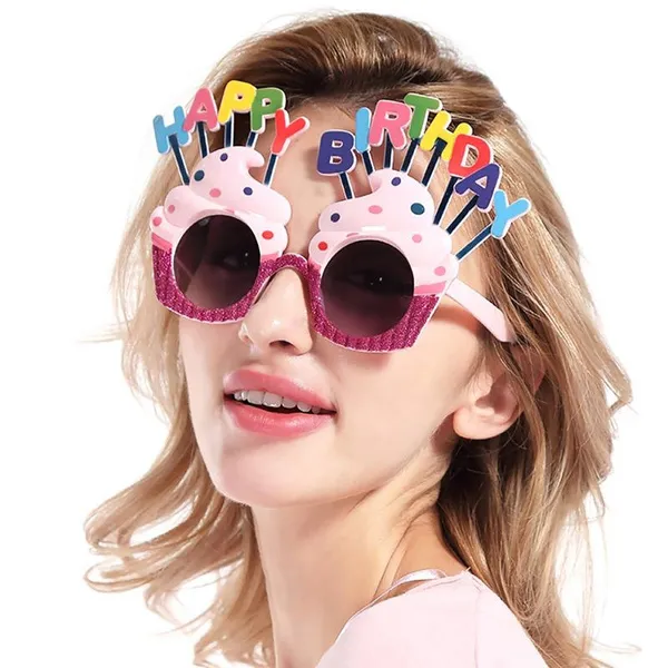 Funny Birthday Glasses Happy Birthday Party Favor Cake Glasses Mask Party Decorations Birthday Party Supplies
