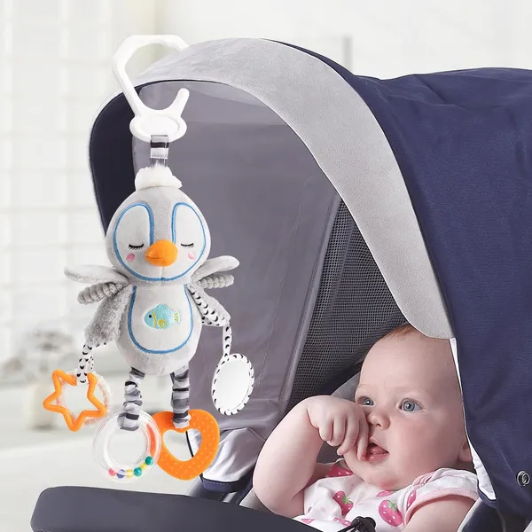 Stroller Toy, Car Seat Toys Baby Toys 0-3 Months, Stroller Toys Infant Toys 0-6 Months Newborn Toys, Carseat Toys for Infants 0-12 Months, Baby Dangle Hanging Toys Christmas birthday gifts for boys an