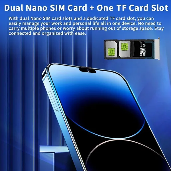 New Large Memory, Optimal Performance, New High-definition Camera Phone I15 Ultra, 6.7 Inch Smartphone, 4G/5G Phone, Smartphone, Ultra-thin 16GB+1TB Face Unlocking Phone, Dual SIM Card Phone