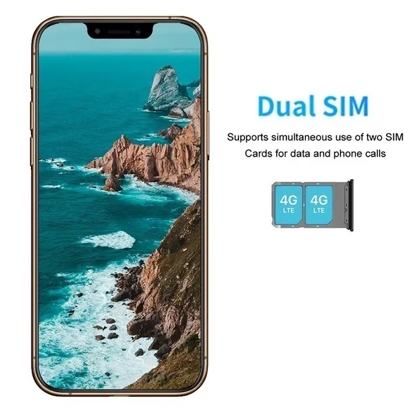 Upgraded Version I11 Pro 6.5 Inch 6GB+128GB Large Memory Android Smartphone with 8MP+16MP HD Camera